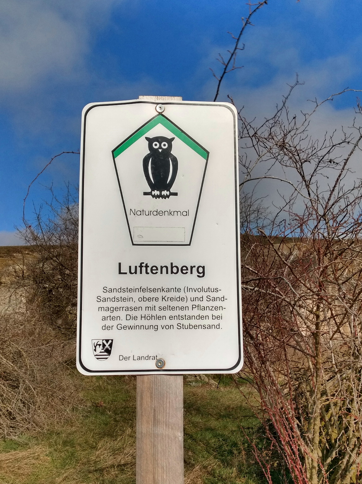 k Luftenberg Schild